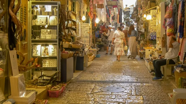 耶路撒冷，以色列- 2016年9月21日：穆斯林区市场，老城耶路撒冷 — 图库照片
