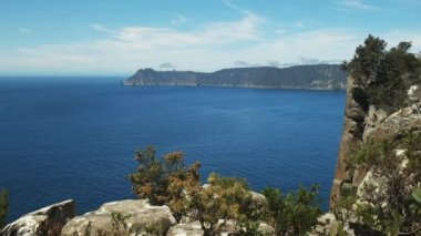 tazmanya cape hauy parçadan cape sütunun sabah çekim