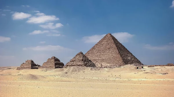 Vid slaget vid pyramiderna i Giza nära Kairo — Stockfoto