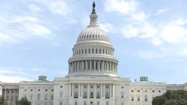 Close up of the west side of the capitol building in washington dc — Stock Photo, Image