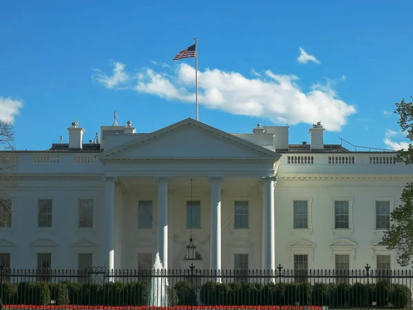 Perto do lado norte da casa branca em Washington DC — Fotografia de Stock