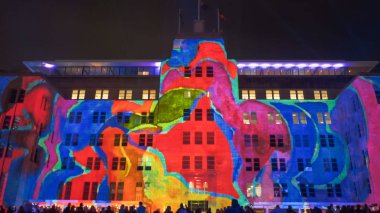 SYDNEY, AUSTRALYA - 5 Haziran 2017: Çağdaş Sanat Müzesi 'nin önü 2017