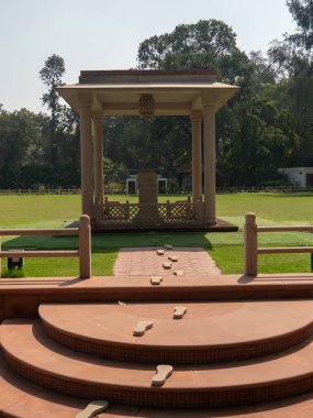 DELHI, Hindistan - 15 Mart 2019: Gandi 'ye suikast yapılan yer