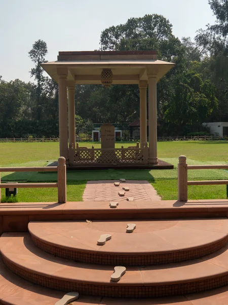 DELHI, INDIA - 15 marca 2019: miejsce zamachu na Gandhiego — Zdjęcie stockowe