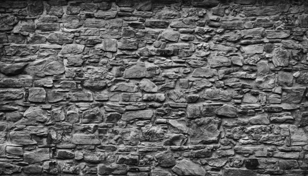 Mur Pierre Naturelle Grise Très Ancienne — Photo