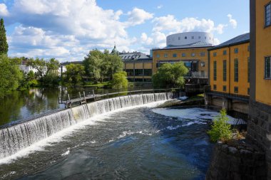 A waterfall in the city
