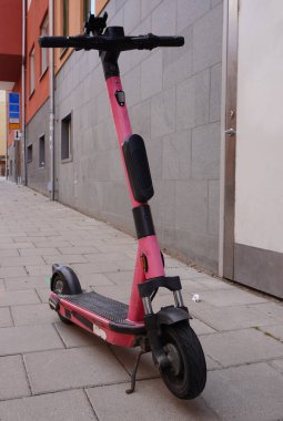 Elektrikli scooter 'ın yakın çekimi