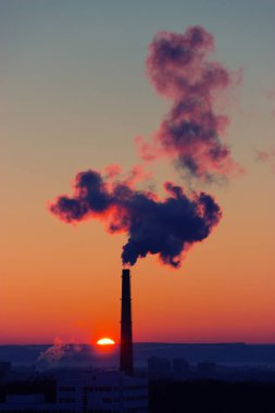 Co2 gökyüzünde yazma baca duman