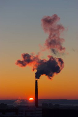 Co2 gökyüzünde yazma baca duman