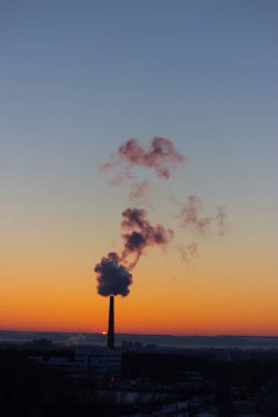 Co2 gökyüzünde yazma baca duman