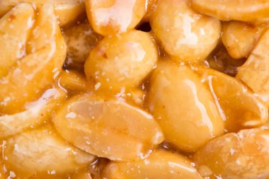 Resmi bir şeker. fıstık yakın çekim