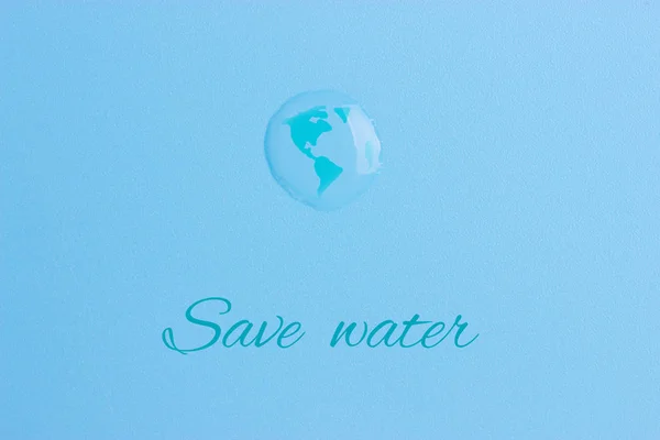 Planet Earth Water Drop Water Concept — Stock Photo, Image