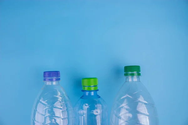 Character Plastic Bottle Poster Recycle Concept — Stock Photo, Image