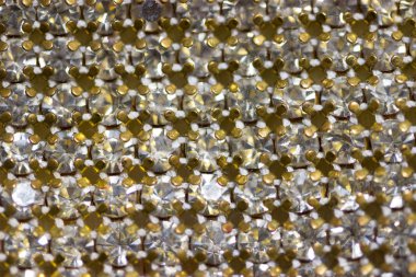 Arka plan olarak Kristal Rhinestones tuval