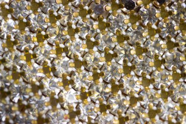 Arka plan olarak Kristal Rhinestones tuval