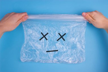 Kirliliği sorunu kavramı, hayır demek için plastik torbalar