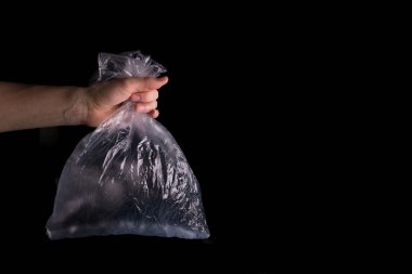 Kirliliği sorunu kavramı, hayır demek için plastik torbalar