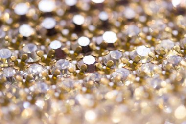 Arka plan olarak Kristal Rhinestones tuval
