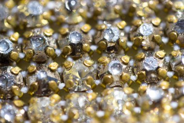 Arka plan olarak Kristal Rhinestones tuval