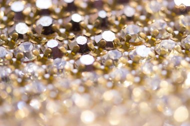 Arka plan olarak Kristal Rhinestones tuval