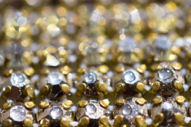 Arka plan olarak Kristal Rhinestones tuval