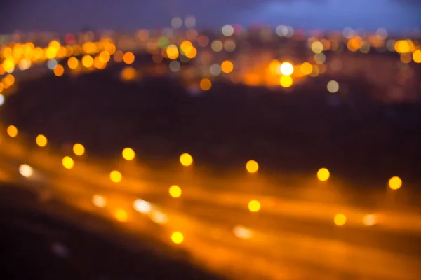 Blurred Road Night View — Stock Photo, Image