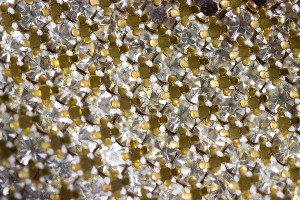 Arka plan olarak Kristal Rhinestones tuval