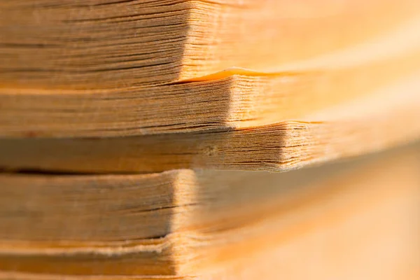 Altes Buchseiten Makro Als Hintergrund — Stockfoto