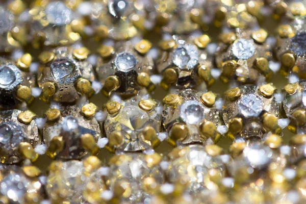 Arka plan olarak Kristal Rhinestones tuval