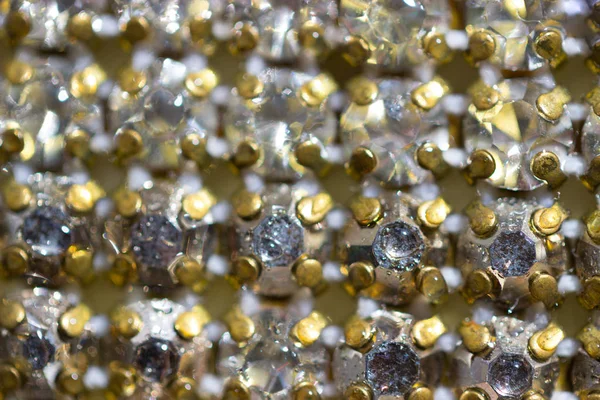 Arka plan olarak Kristal Rhinestones tuval