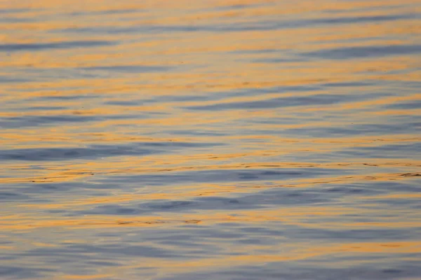 Γκρο Πλαν Υφή Των Κυμάτων Νερό Χάλκινο Στο Ηλιοβασίλεμα — Φωτογραφία Αρχείου