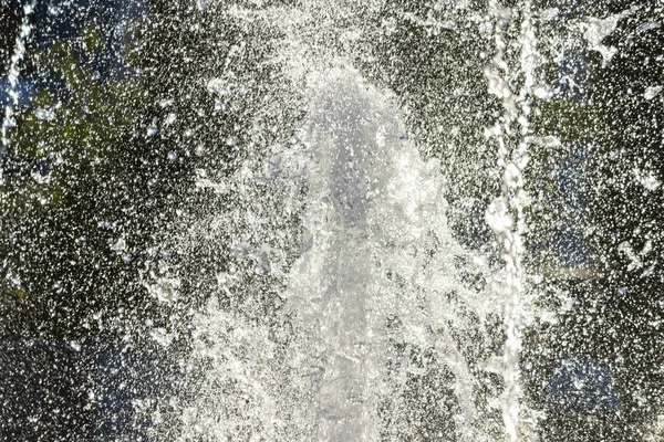 Nahaufnahme Von Spritzendem Wasser Brunnen Aus Nächster Nähe — Stockfoto