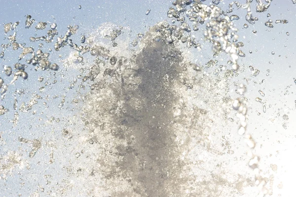 Close Water Splashing Fountain Close — Stock Photo, Image