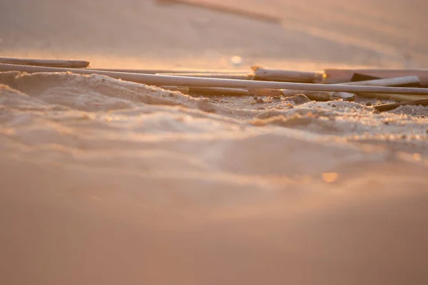 Closeup Των Άμμου Της Ερήμου Κοντινό Πλάνο — Φωτογραφία Αρχείου