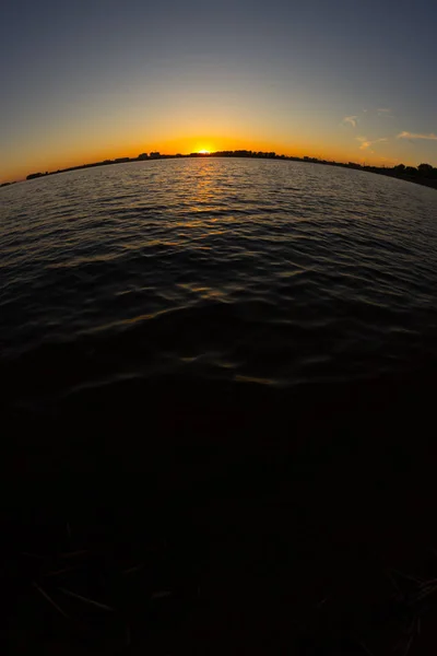 Belo Pôr Sol Sobre Mar — Fotografia de Stock