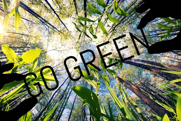 Green Konzeptbild Grüne Worte — Stockfoto