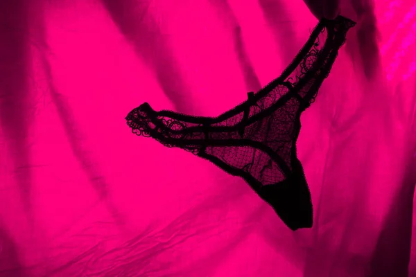 Seksi Kadın Çamaşırı Kırmızı Işıkta Seks Kavramı — Stok fotoğraf