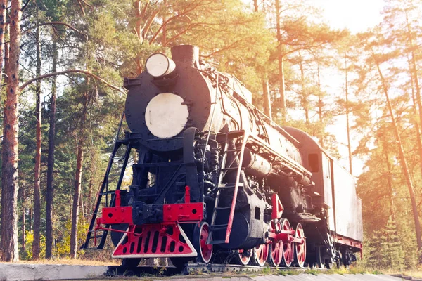 Old Retro Train Railroad Toned Image — Stock Photo, Image