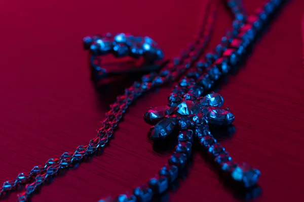 Jewellery on dark background — Stock Photo, Image