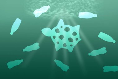 Okyanus çevre sorunu plastik kirliliği.