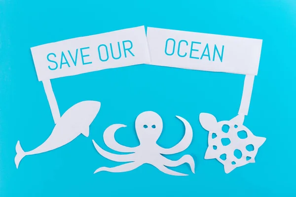 Save the ocean concept — Stock Photo, Image