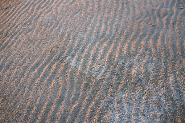 Areia vulcânica castanha escura — Fotografia de Stock