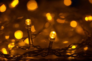 Noel ışıkları parlayan