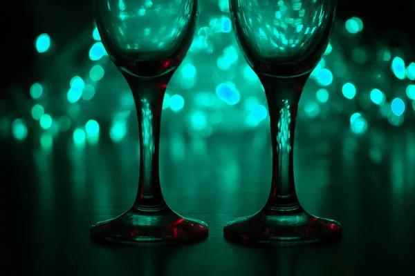 Wineglasses σε θολή φόντο — Φωτογραφία Αρχείου