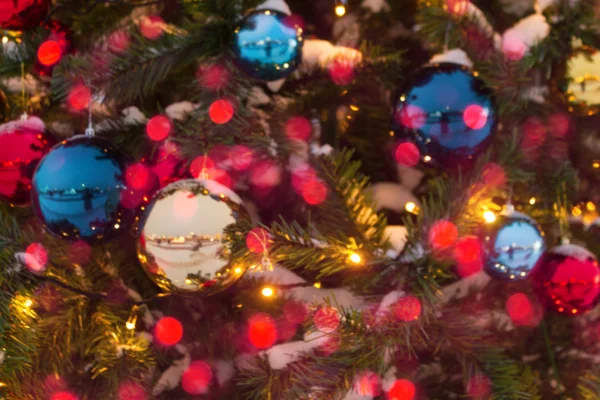 Sluiten van kerstboom — Stockfoto