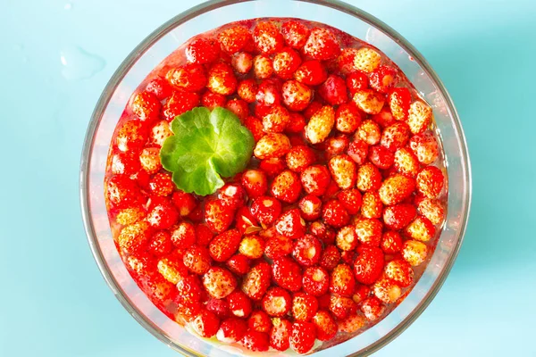 Cosecha fresas silvestres rojas frescas — Foto de Stock