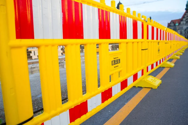 Gele constracrion Border — Stockfoto