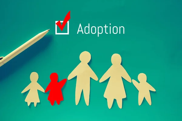 Adopt a child concept image — Stock Photo, Image