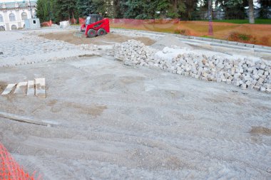 yeni kaldırım taşları yapma