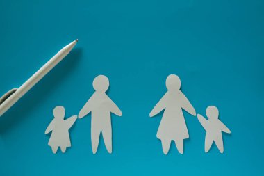 Boşanmış çift kavram görüntüsü